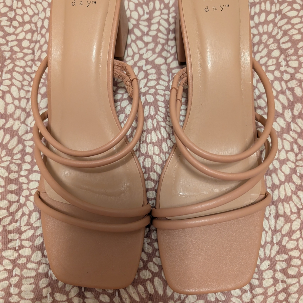 A New Day Brand Women's Tan Strappy Heels